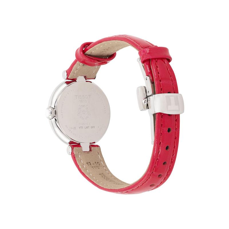 Tissot Коллекция Little Beauty Кварцевый механизм Водонепроницаемость 50 метров Женские часы Белый циферблат T126.010.66.113.00