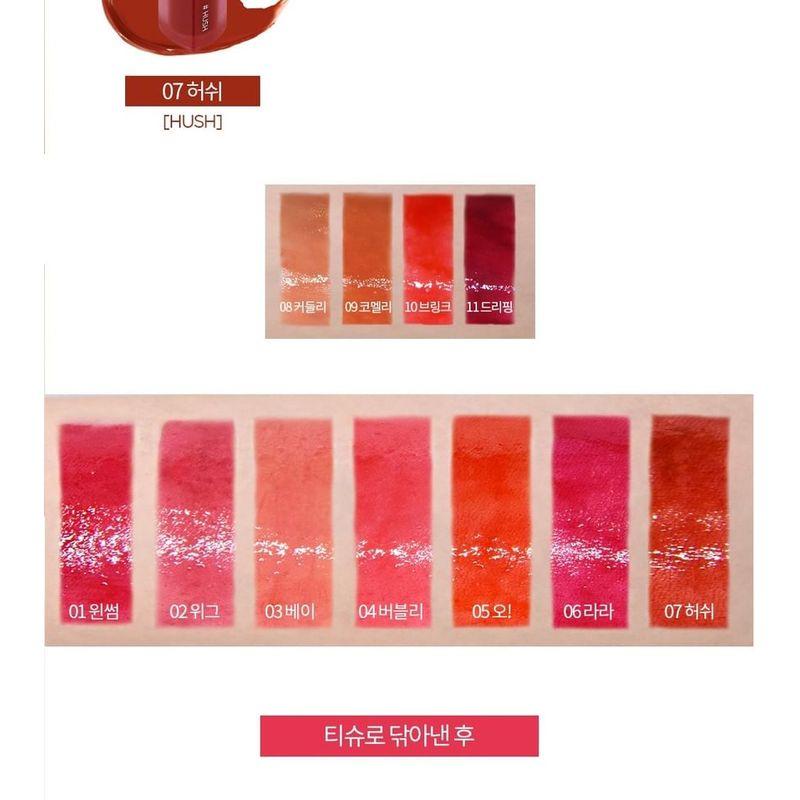 HOLIKA HOLIKA Тинт для губ Heart Crush Glow Tint Air - 11 цветов