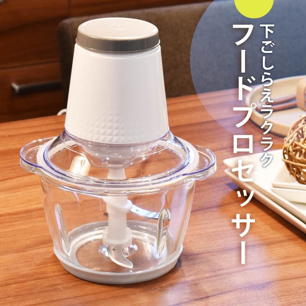 Ohm Denki Food Processor Electric Cutter Food Chopper Mixer Blender Electric Cooking OHM White COK-MS400A-W 08-1277