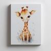 Radosna Żyrafa Z Dżungli Radosna Żyrafa Z Dżungli, 50X70 Cm, Bez Ramy, Płótno Premium Na Blejtramie