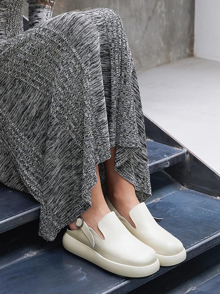 Blanc Sur Blanc Lisa Clog Ivory