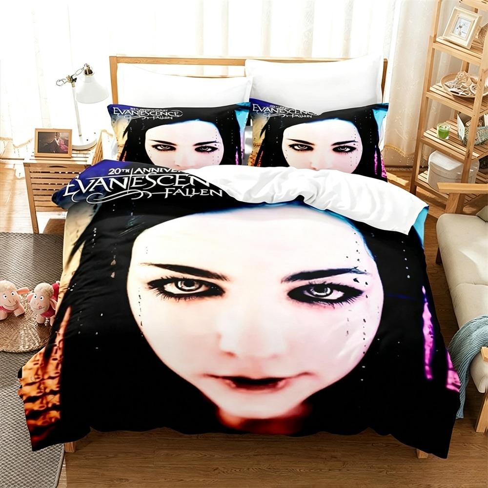 3D Print E-Evanescence Bedding Set Single Twin Full Queen King Size Bed Set Adult Bedroom Duvetcover Sets Kids Girl Boys Gift