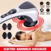 Electric Handheld Massager Machine Full Body Neck Vertebra Heated Back Muscle Relax Vibrating Deep Tissue Massage Health