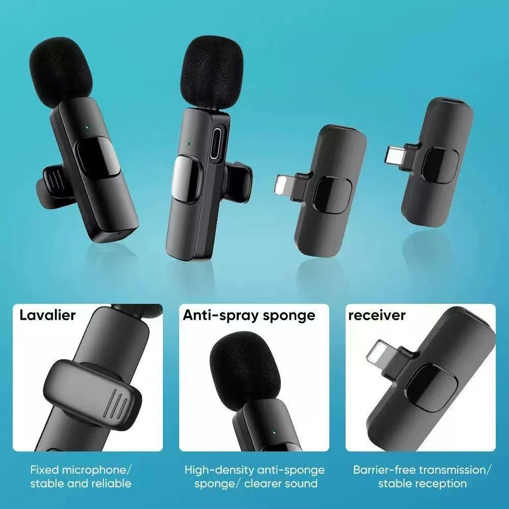 K9 Lavalier Clip-on Microphone for Live Streaming (Single/Dual)