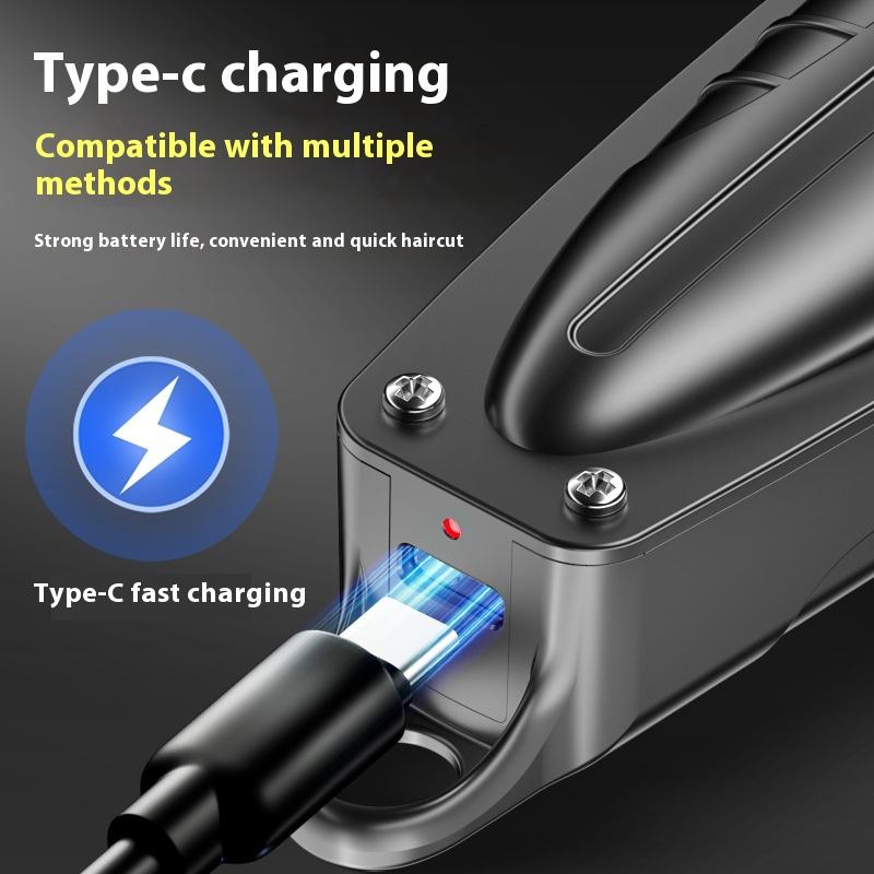 Профессиональный электрический парикмахерский триммер для мужчин, машинка для стрижки бороды, беспроводная машинка для стрижки волос, перезаряжаемая, 0 мм