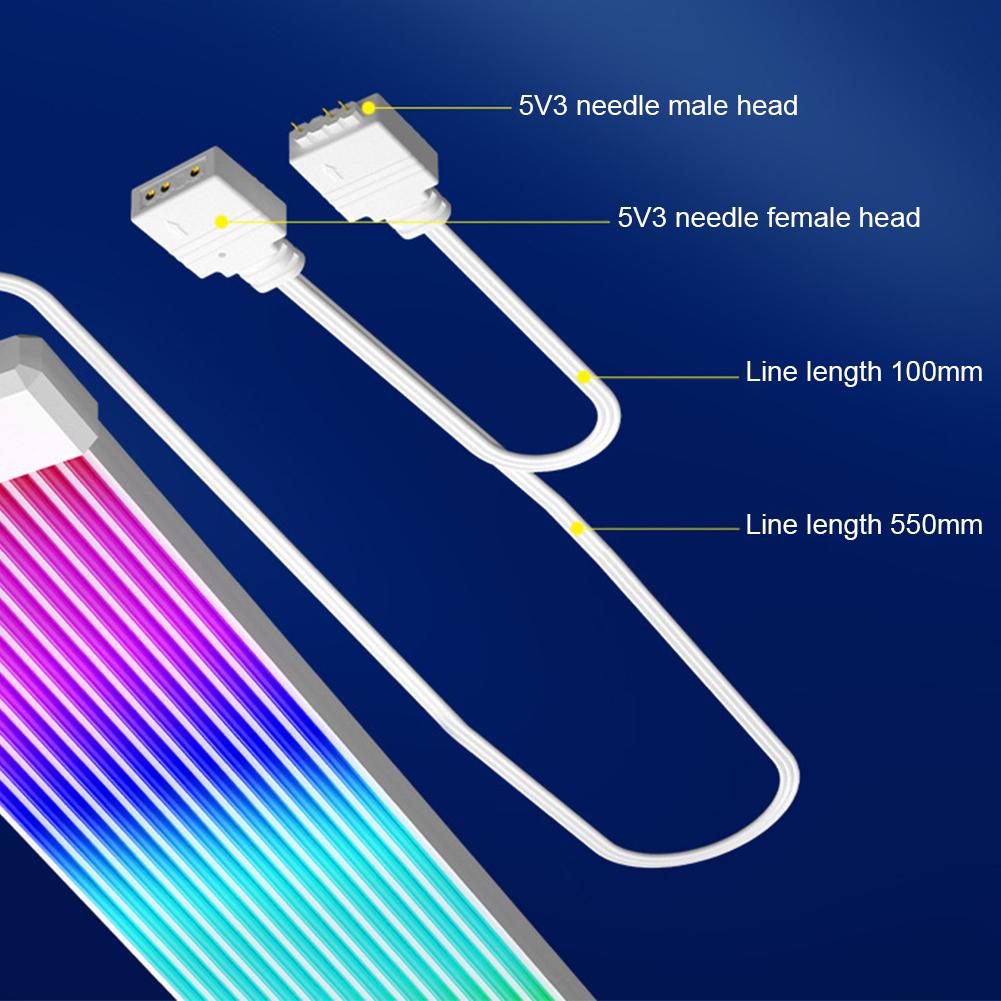 Кабель синхронизации ARGB 5V 3Pin для ПК 8/24PIN Кабель-удлинитель питания материнской платы Гибкая светодиодная лента DIY-комплект Кабель 8Pin 6PIN для видеокарты