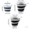 15/5/10L Portable Foldable Water Bucket Folding Buckets with Handle for Backpacking Camping Outdoor Fishing Drop Shipping