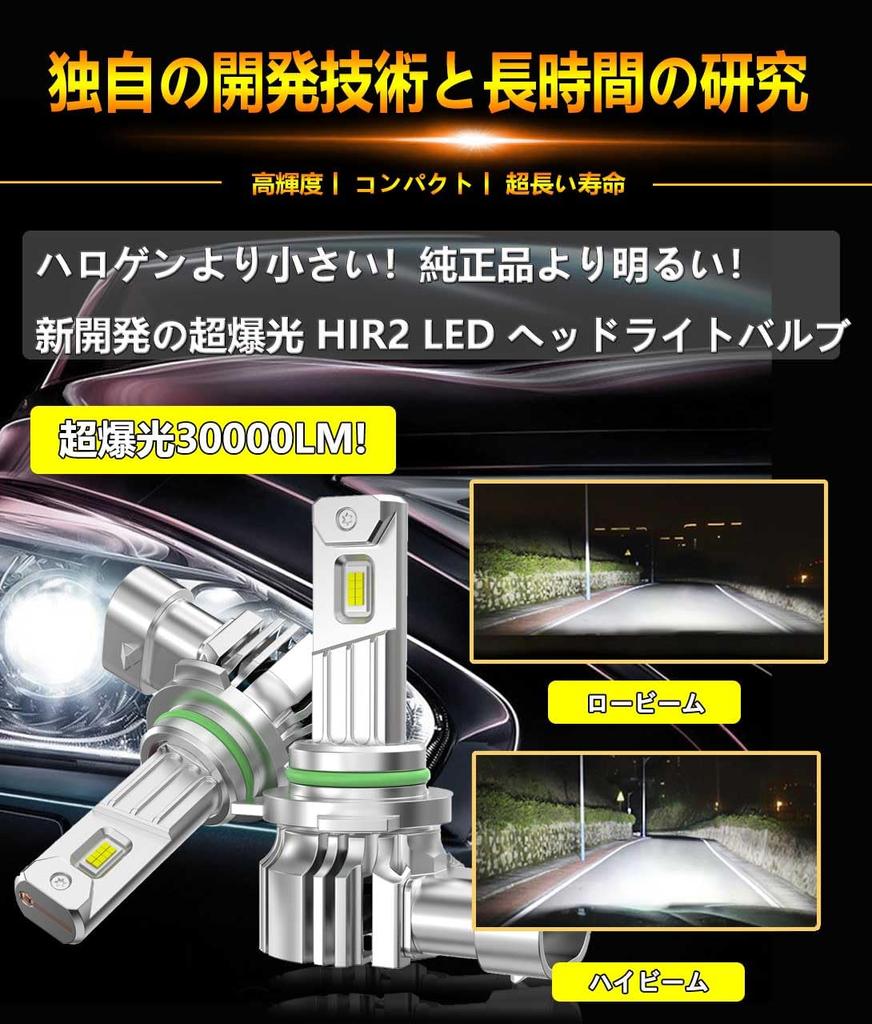 WENLE Сверхвзрывная лампа головного света HIR2 LED, Совместима с новым техосмотром транспортного средства, 20x