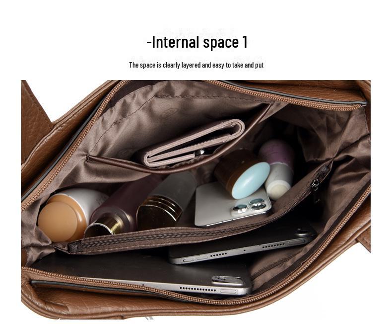 2023 Модная женская сумка-тоут большой вместимости через плечо - универсальная рабочая сумка через подмышку