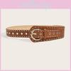 Style Fashion Punk Rivet Leather Belt Waist Accessory With Metal Buckle Pin