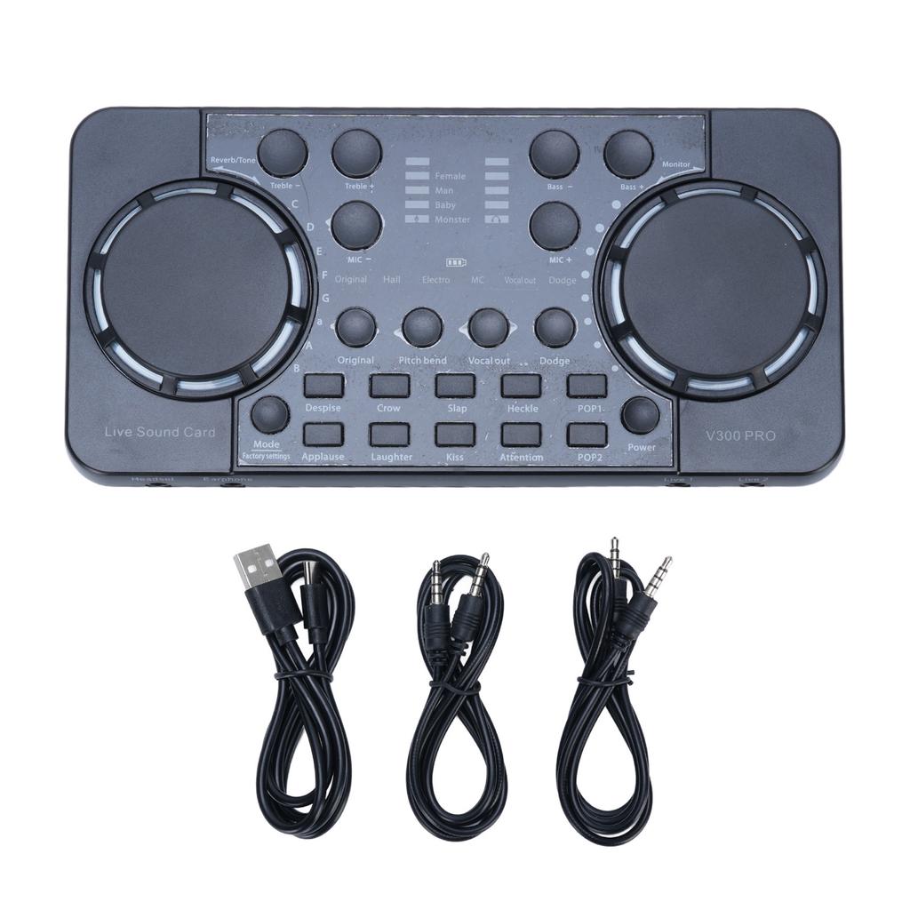 Живая звуковая карта Микшер Bluetooth 4.0 Шумоподавление Трансляция Звуковая карта для телефона ПК