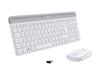 Clavier et souris sans fil - LOGITECH - MK470 - Blanc - 1 To - 8 Go