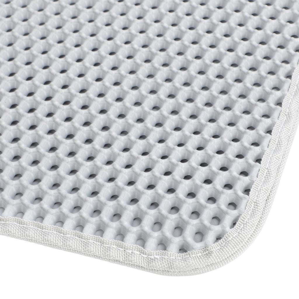 Double Layer Cat Litter Mat EVA Easy to Clean Washable Anti Slip Foldable Litter Catcher Mat for Cats Dogs