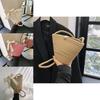 Elegant Soft Woven Bucket Bag For Women Casual Summer Style Shoulder Handbag In Khaki Red And Colorful