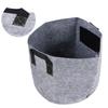 Мешок для выращивания растений с ручками Нетканые материалы Мешок для посадки овощей и цветов Горшок Серо-черный(7 галлонов )