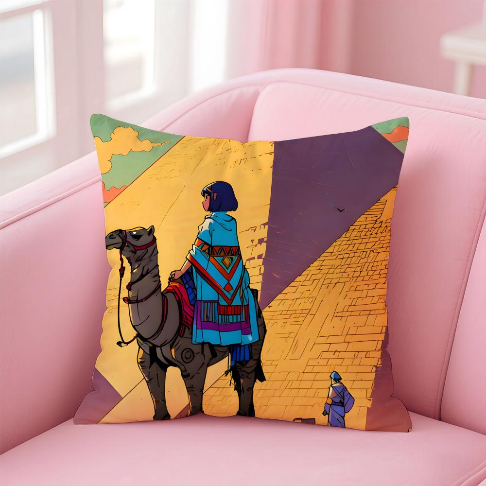 Epic Spiritual Fashion TThe Prince Of EgyptS Cushion Cover Pillowcase Short Plush Invisible zipper Room Sofa Cushion Cover