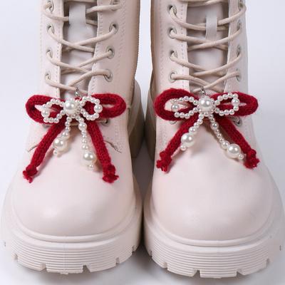 Изящный шарм-ботинок, панк-украшение для обуви, аксессуары с жемчугом для ботинок, крутой эстетичный шарм для повседневной носки и вечеринок