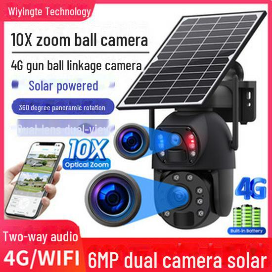 V380 T4 4G Wireless Solar Camera - Outdoor Waterproof HD Night Vision