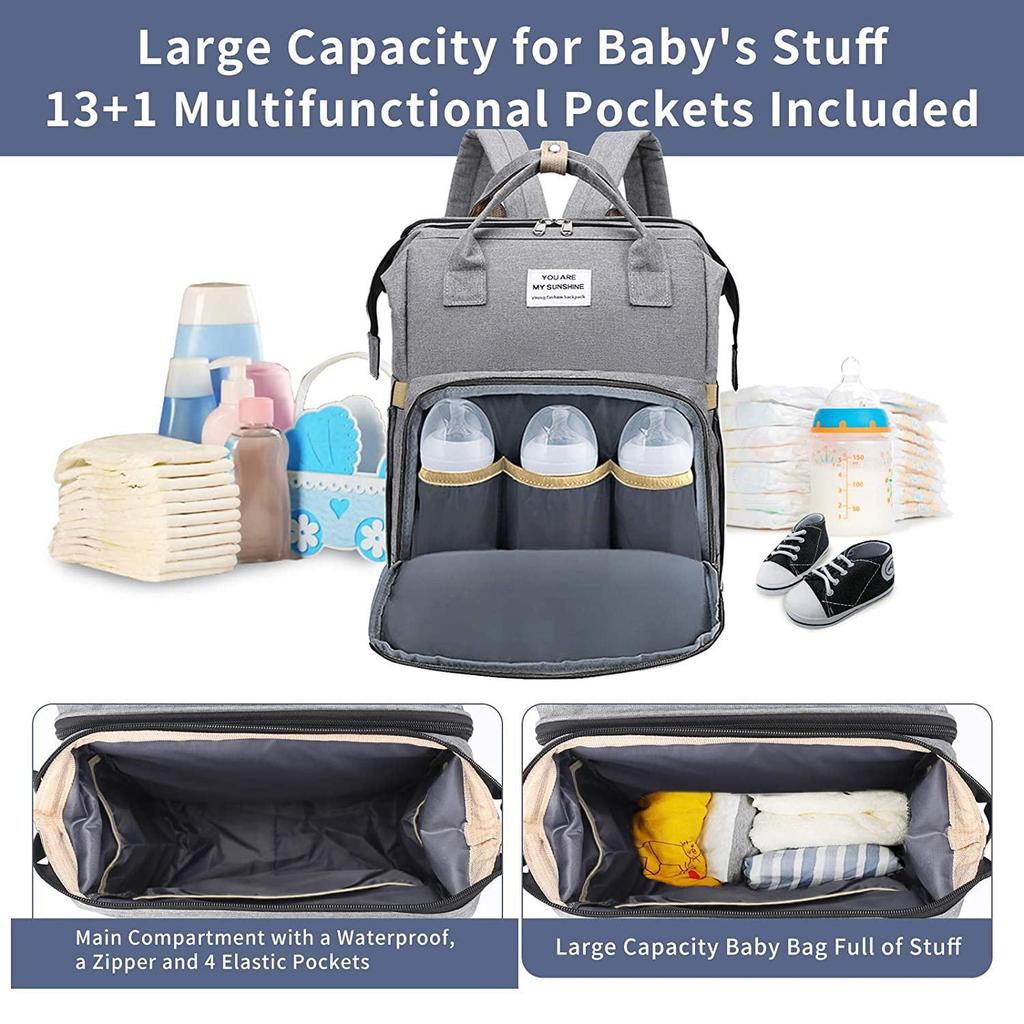 Multi-function Mummy Maternity Nappy Bag Large Capacity Baby Travel Backpack for Baby Care