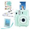 HIYQIN Instax Mini 12 FUJIFLM Mini Case Set Transparent Cover Instax 12 Clear Case with Shoulder Photo Storage Sticker for Instax 12 Case, "Instax 12"