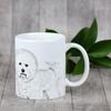 Bichon Frise, Bichon Tenerife, Bichon a poil frise - cup with a dog, cheerful cup for a dog lover, personalized gift from the Art-Dog brand