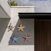 4 Pcs Summer Starfish Coastal Wall Decor Beach Theme Wooden Starfish
