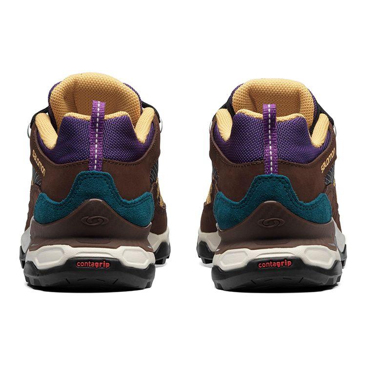 SALOMON XT-6 Shelter Low Кожаный Трендовый Дизайн Тканевые Износостойкие Низкие Кроссовки Унисекс Кроссовки Серый Коричневый Фиолетовый 414670