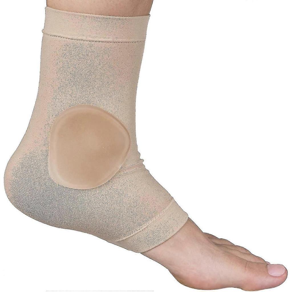 Ankle Bone Protection Socks Malleolar Sleeves With Gel Pads For Boots, Skates, Splints, Braces - 1 Pair less