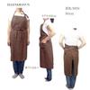 ELLEN & RANUN Linen Apron, Solid Color, 100% Linen, Cafe Style, Long Apron, Covers Your Bottom, Pocket, Neck Strap, Simple and Stylish, Unisex, Garden