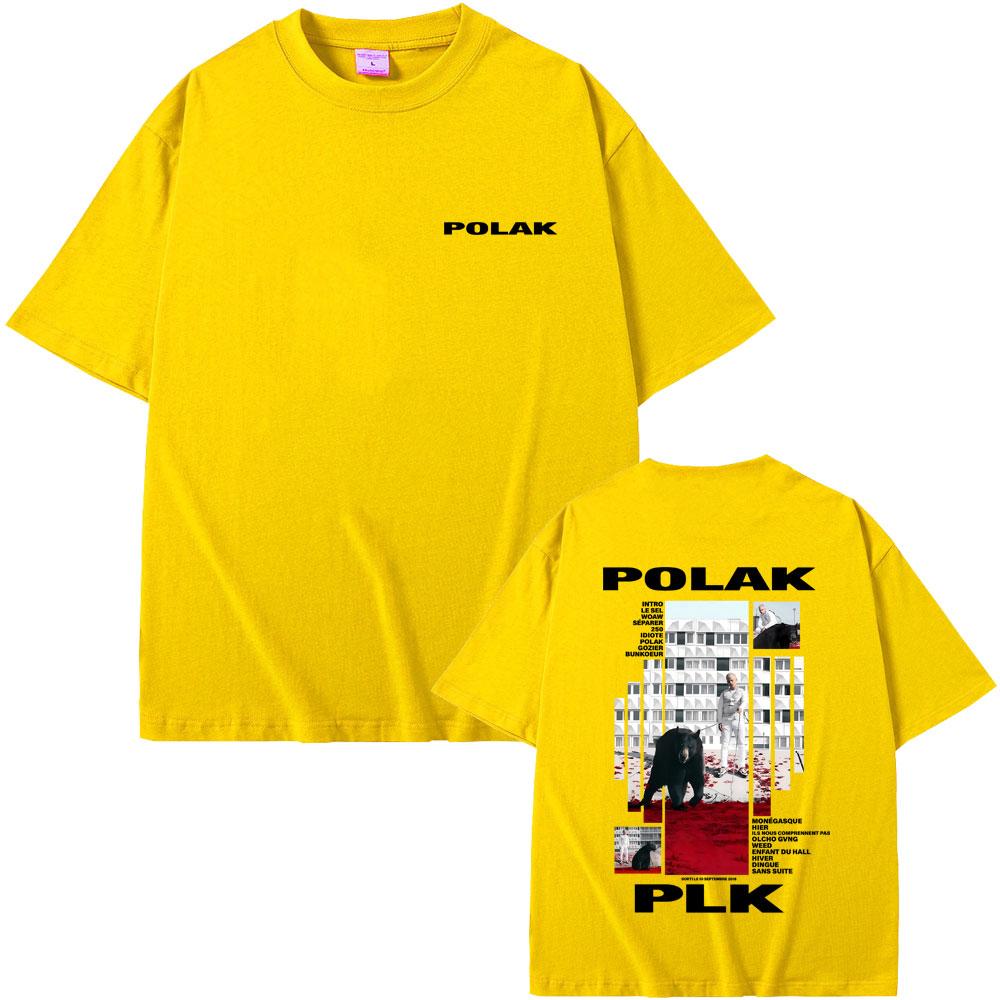Rapper Plk Polak Graphic Tshirt Men Women Hip Hop Fashion Pop Music Tshirts Mens Casual Cotton Vintage T Shirts Streetwear