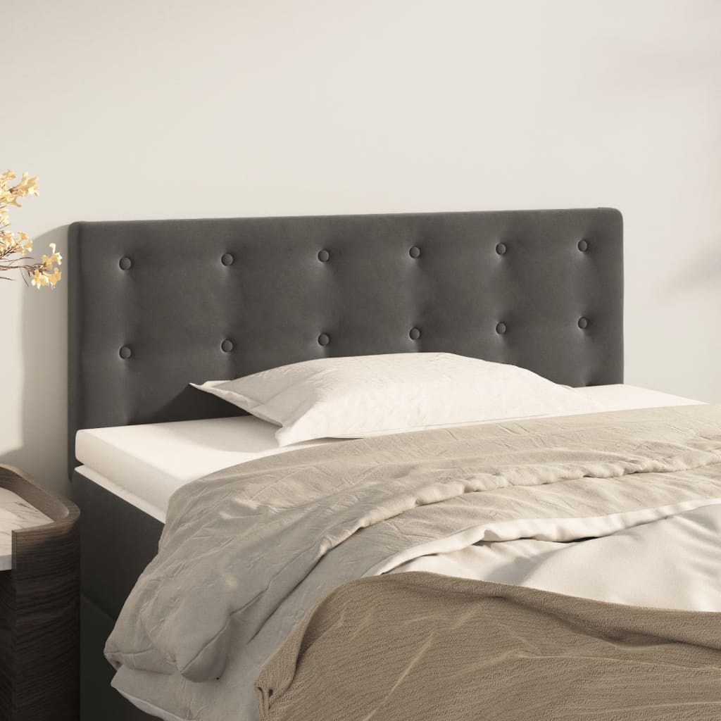 Headboard Dark Grey 80x5x78 88 cm Velvet