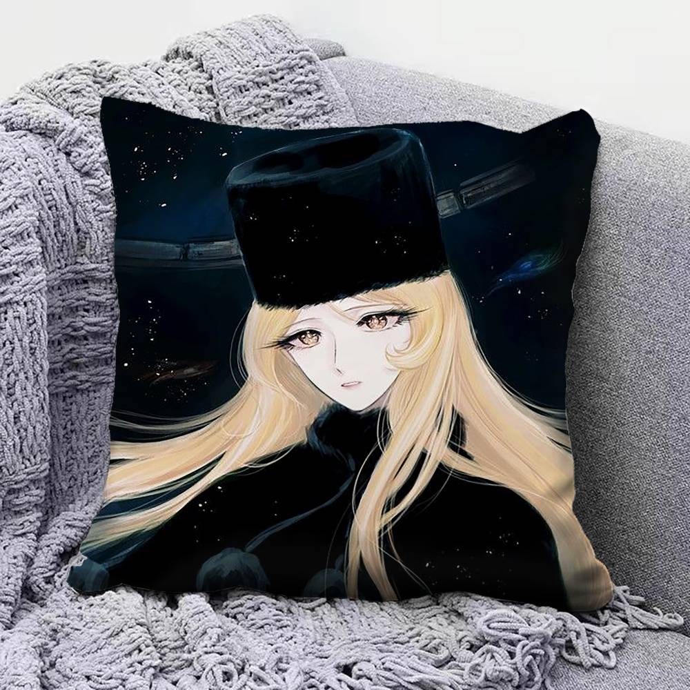 Anime Galaxy Express 999 Maetel Home Sofa Cushion Covers and Aecorative Custom Pillow Covers