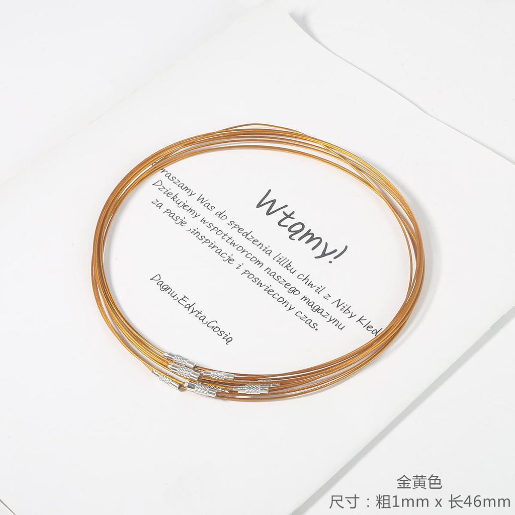 10pcs/pack Wire Collar Handmade DIY Necklace Lanyard Bracelet Ring Accessories