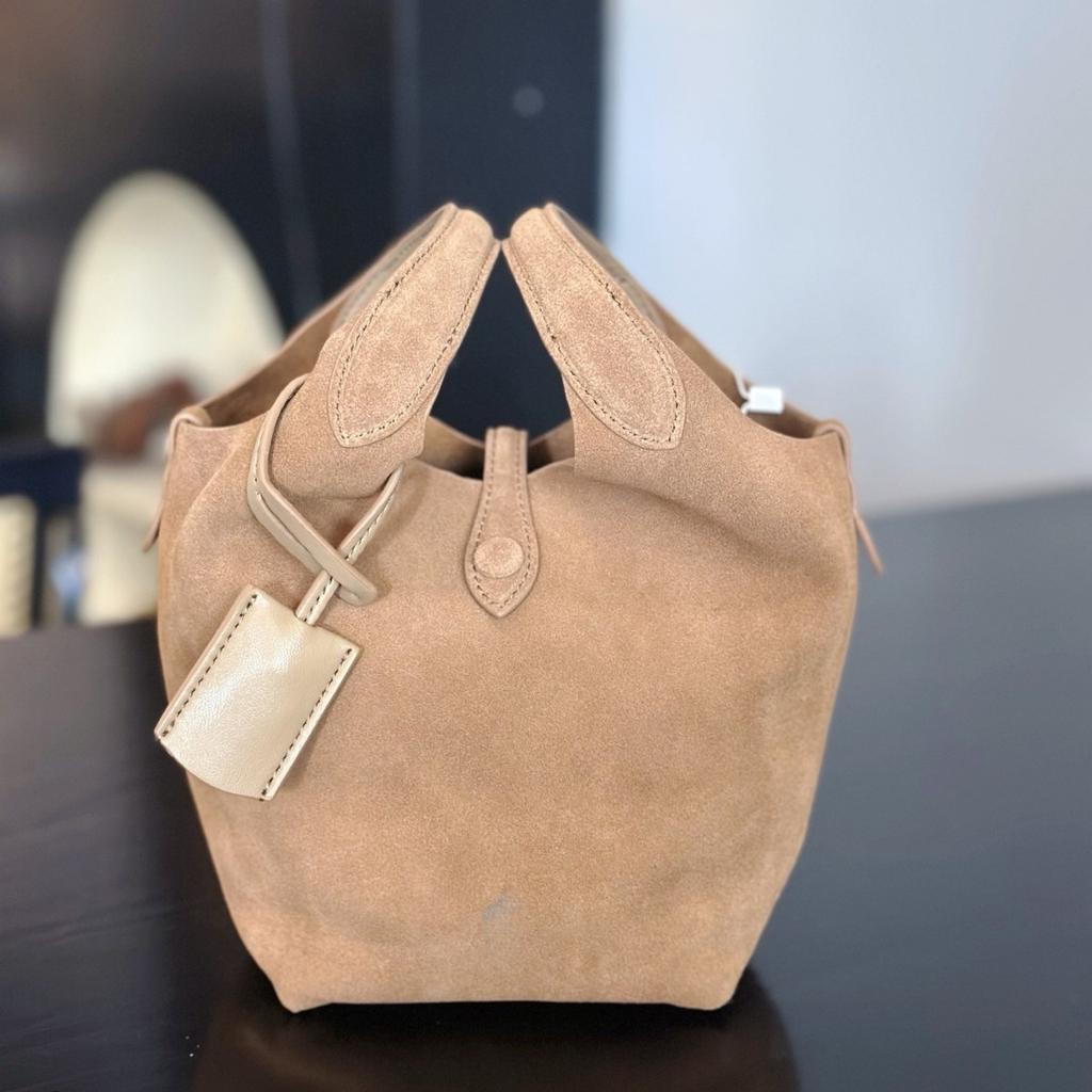 Сумка из растительного волокна 25 штук Ретро стиль Большая вместимость Искусственная кожа Верхний слой Коровья кожа Водная рябь Женская сумка Универсальная Сумка-тоут Сумка на молнии Женская