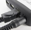 USB 2.0 Vertical 7-port Hub, One to Seven with Base Hub Splitter, 7-port Hub with Power Adapter