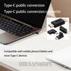 USB-C Адаптер Тип C Соединитель Поддерживает Быструю Зарядку 60 Вт и Эффективную Передачу Данных Папа на Маму/Папа