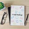 75 Target Soft Challenge Planner Notebook, 75 Easy Soft Challenge Tracker Planner Journal Bundle Editable