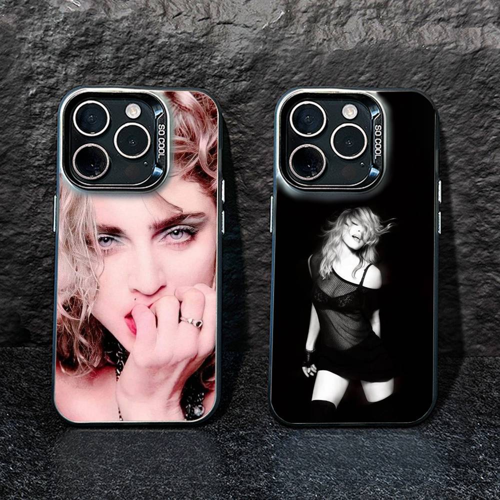 Чехол для телефона Singer M-Madonna для iPhone17, 16, 15, 14, 13, 12 Pro Max Черный Конфетный Матовый Ударопрочный Чехол