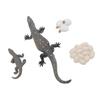 4 Pcs Lizard Life Cycle Toy PVC Realistic Educational Reptile Animal Growth Cycle Toy