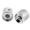 Musiclily Pro 1/4" Guitar Flat Top Aluminum Knobs, Side-Threaded Control Knobs, Barrel Knobs for Fender Mexico Player Tele Electric Guitars, Chrome (S