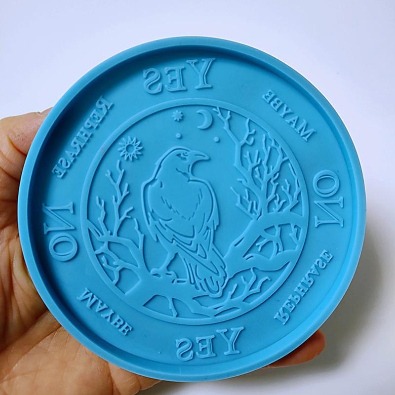 Большая силиконовая форма для круглых подстаканников DIY для смолы и бетона Диаметр 4,13 дюйма