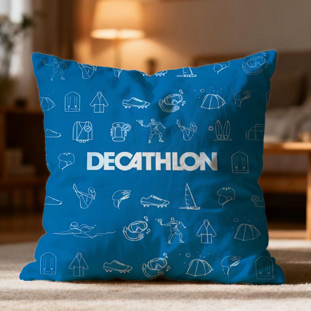 Горячая наволочка D-Ddecathloned Мягкая стирающаяся наволочка для подушки Многоцелевая для дивана, кровати, путешествий, офиса