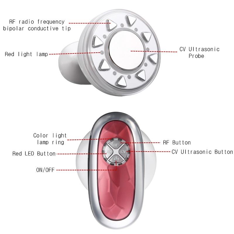 AC 100-240V Electric RF Cavitation Ultrasonic Massager LED Fat Burner Anti Cellulite Lipo Device Skin Tightening Weight Care Beauty