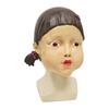 Squid Game Robot Doll Star Adult Cosplay Masks Scary Yellow Little Girl Halloween Full Face Latex Mask
