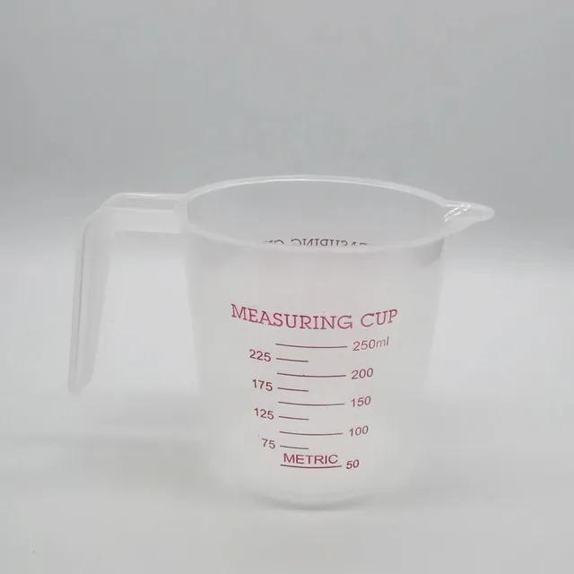 1/3 шт. Жидкие мерные стаканы для выпечки ПВХ Мерный стакан Пластиковый мерный стакан Кухонные инструменты для выпечки 250/500/1000 мл