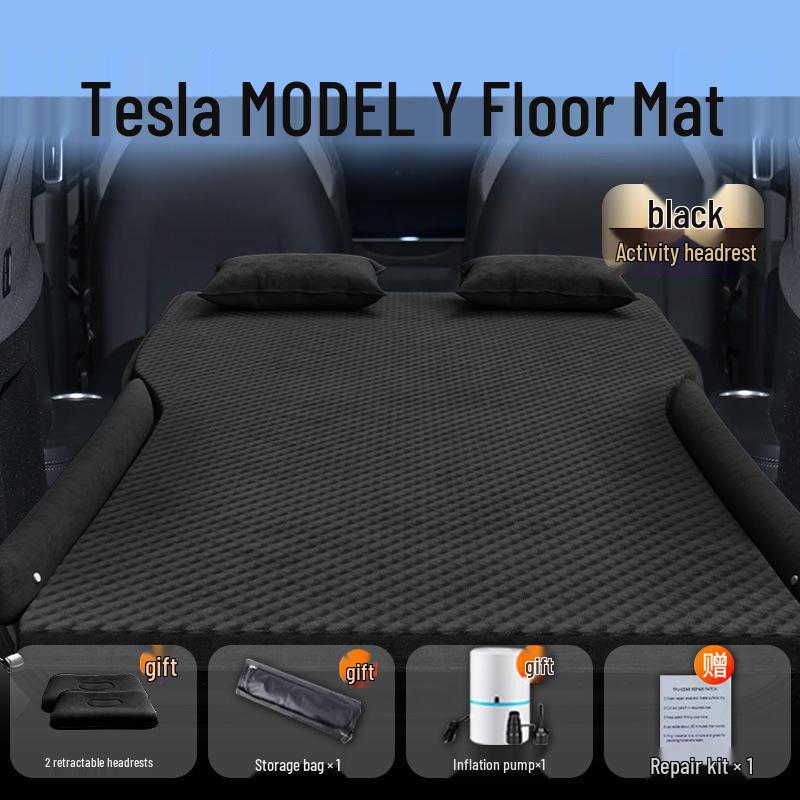 Tesla Model Y Car Mattress - Maodou Y Sleeping Mat for Rear Seat and Trunk, YaSleep Air Mattress.