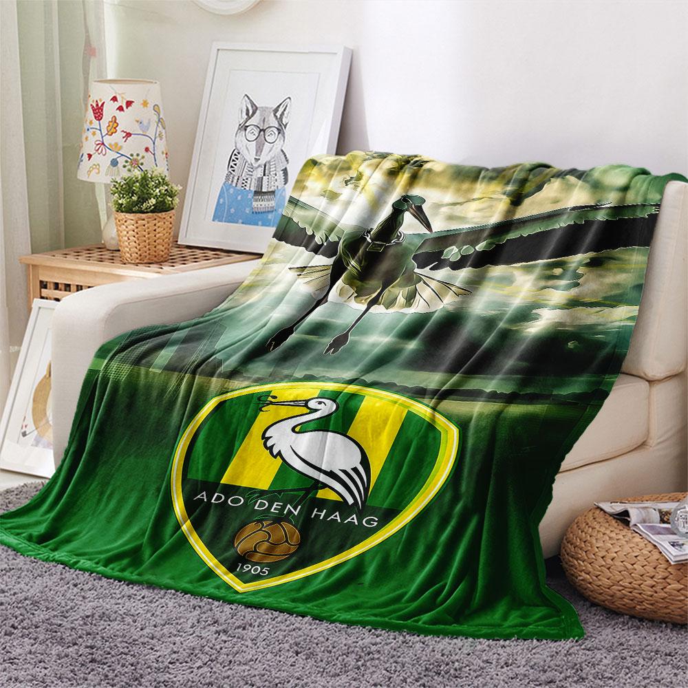 1PC ADO Den Haag Patterned Flannel Blanket Suitable For All Seasons for Home Decor Warmth and Comfort Gifts Holiday Present