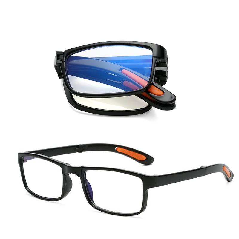 Folding Reading Glasses With Box Anti -Blue Light Men Women Portable Spectacles Eyewear Unisex Tr90 Glasses Diopter +1 .0 To +4 .0
