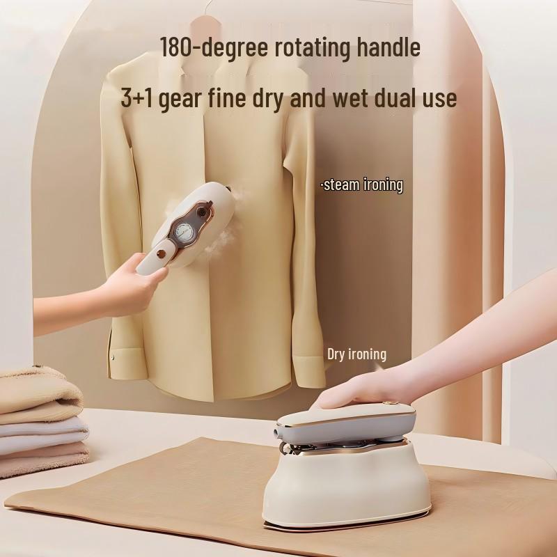 Portable High-Power Handheld Electric Iron with Large Steam Display for Garment Care