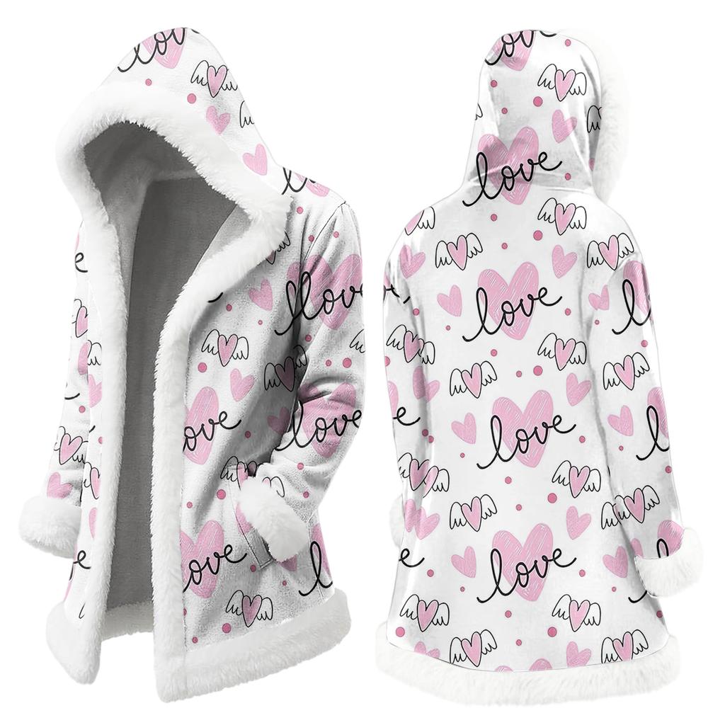 Унисекс кардиган с капюшоном и карманами, теплая верхняя одежда